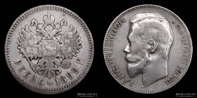Rusia. Nicolas II. 1 Rublo 1899. Y59.1