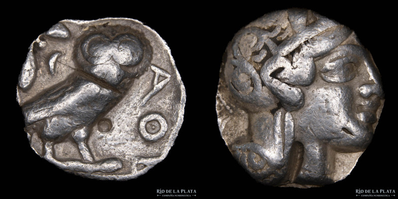 Athens. Attica (454-404BC) Tetradrachm. Silver; 22mm; 17.13g. A: Head of Athena ...