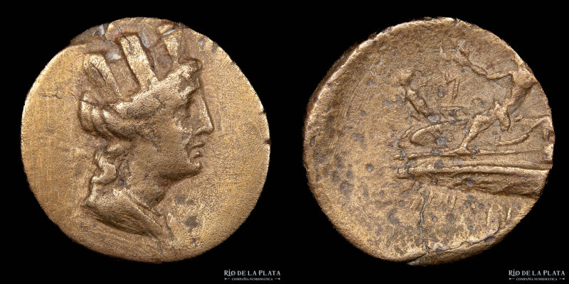 Arados. Phoenicia. (135-111BC) AE21. Bronze; 21mm; 6.18g. A: Turreted head of Ty...