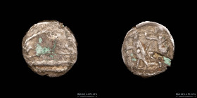 Sidon. Phoenicia. AR Obol (375-333BC)