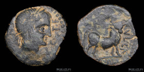 Hispania. Castulo (Jaen) AE Quadrans. Mid 2nd century BC