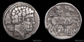 Hispania. Bolskan (Osca). AR Denarius (125-75BC)