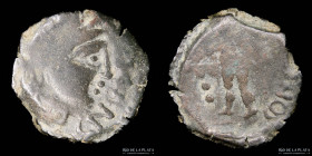 Hispania. Cordoba. AE Semis. Gnaeus Julius 49-45BC