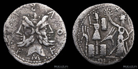 Roman Republic. M. Furius L. Philus 120BC. AR Denarius