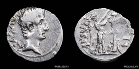 Augustus as Octavian. AR Quinarius, Emerita mint