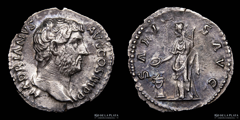 Hadrian (117-138AD) Denarius. Rome mint, ca.134-8AD. Silver; 17mm; 2.98g. A: HAD...