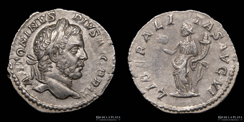 Caracalla (196-217AD) Denarius. Rome mint, 6th Liberalitas (Struck 209AD). Silve...