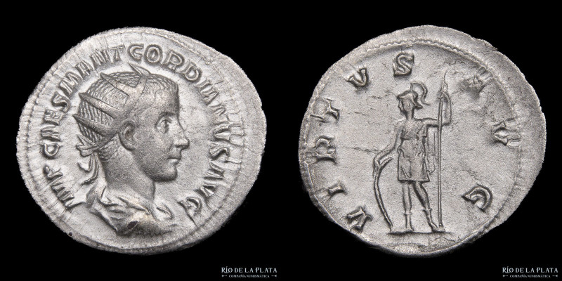 Gordian III (237-244 AD) Antoninianus. Rome mint (238-239AD) Silver; 24.0mm; 4.2...