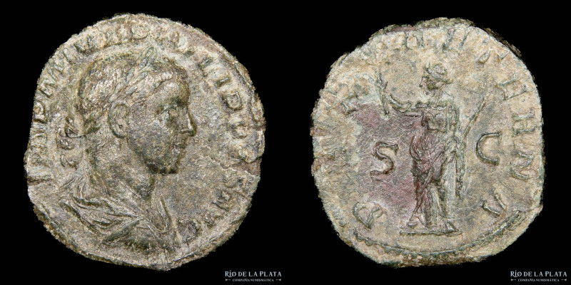 Philip II (247-249AD) Sestertius. Rome mint (247AD) Bronze; 29.5mm; 15.52g. A: I...