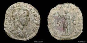 Philip II (247-249AD) AE Sestertius. RIC 268a