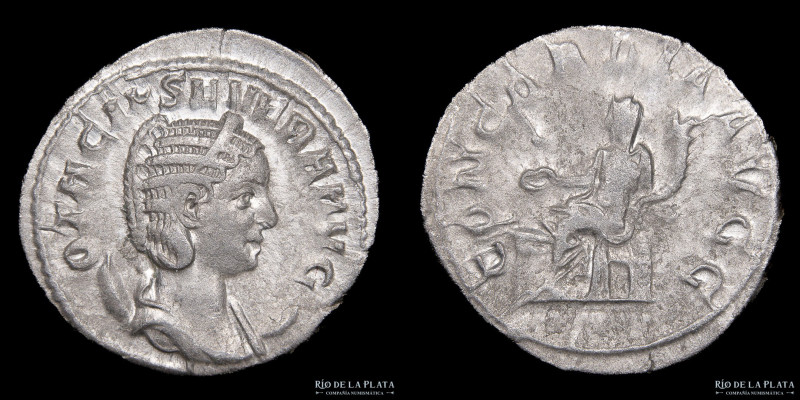 Otacilia Severa (244-247AD) wife of Philip I. Antoninianus. Rome mint (244-245AD...