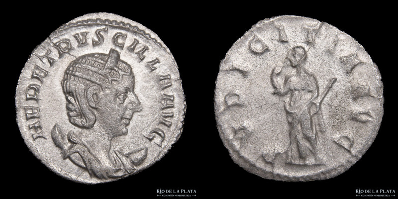Herennia Etruscilla (249-251AD) wife of Trajan Decius. Antoninianus. Rome mint (...