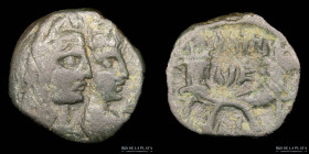 Nabatean Kingdom. Aretas IV & Shaqilat (9BC-40AD). AE16