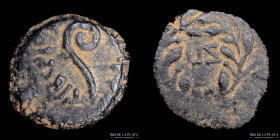 Judaea, Procurators. Pontius Pilate (under Tiberius 26-36AD) AE Prutah