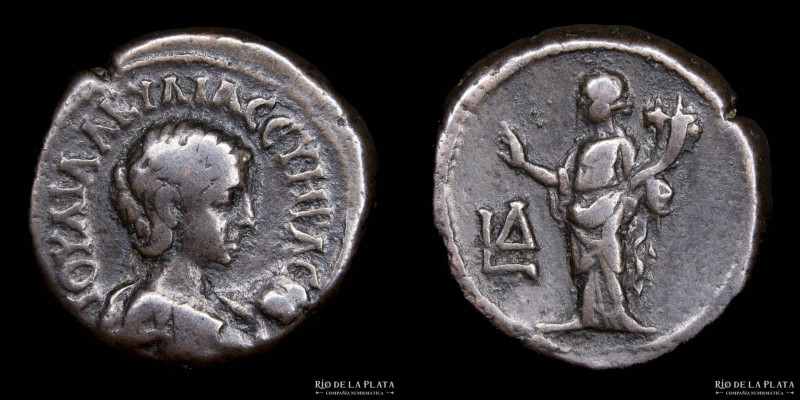 Alexandria. Egypt. Aquilia Severa (220-222AD) Tetradrachm. Year 4 (220/1). Bronz...