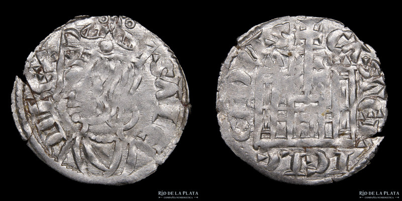 Castille & Leon. Sancho IV (1284-1295) Cornado. Burgos. Billion; 19mm; 0.78g. A:...