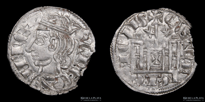 Castille & Leon. Sancho IV (1284-1295) Cornado. Toledo. Billion; 19mm; 0.75g. A:...
