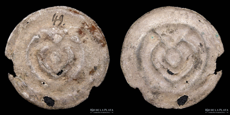 Germany. Bracteate. XIII-XIV centuries. Silver; 21mm; 0.42g. Interesting piece t...