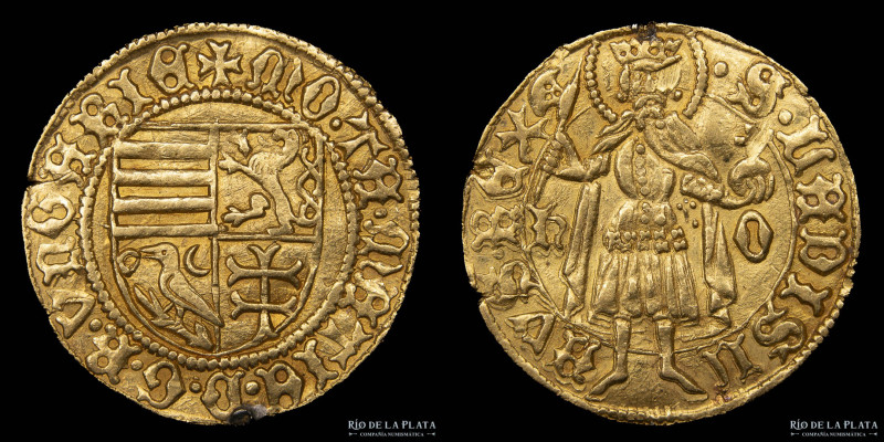 Hungary. Matthias Corvinus (1458-1490) Goldgulden 1465. Hermannstadt mint. Gold;...