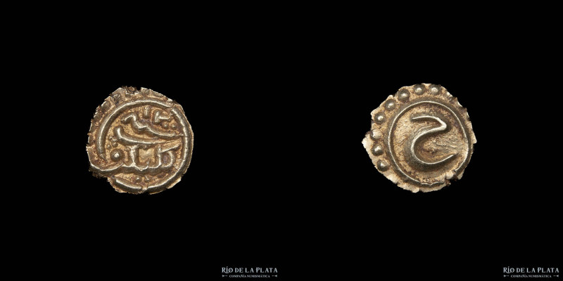 India. Mysore Kingdom. Tipu Sultan Fanam AH1200 (1785-1786AD) Nagar mint. Gold; ...
