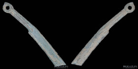 China. Warring States. AE Ming Knife 400-220BC. Hartill 4.40