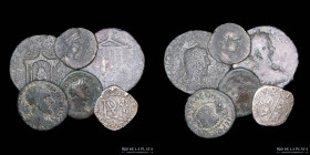 Ancient. Lot x6. Roman, provincial & spanish coins