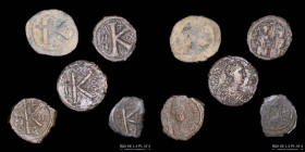 Byzantine. Lot x 5 AE Half Follis