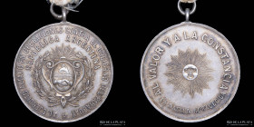 Guerra Triple Alianza. Argentina. Premio Militar 1869. Ejercito Aliado. Plata