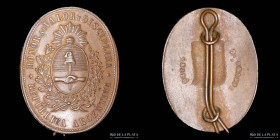 Guerra Triple Alianza. Argentina. Premio Militar 1872. Curupaity. Cobre