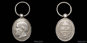 Guerra Triple Alianza. Brasil. Premio Militar 1865. Campaña de Uruguay. Plata. MINIATURA