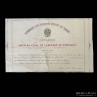 Guerra Triple Alianza. Brasil. Diploma medalla 1890