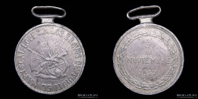 Guerra Triple Alianza. Paraguay. Premio Militar 1867. Tuyuti. Plata