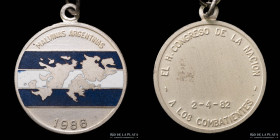 Argentina. 1986. Condecoracion Malvinas. A los combatientes