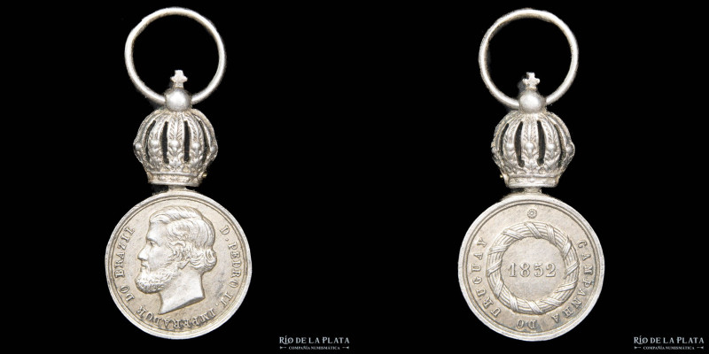 MINIATURA. Brasil. Pedro II. 1852. Campaña de Uruguay. Batalla de Caseros. Brasi...