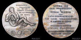 Argentina. Ferroviarias. 1903. Linea San Francisco a Villa María. Plata