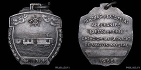 Argentina. Ferroviarias. 1966. Bodas de oro. Of. y Estafetas Ambulantes. Vagon Postal