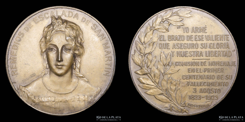 Argentina. 1923. Damas Patricias. Remedios Escalada de San Martin. Medalla que s...