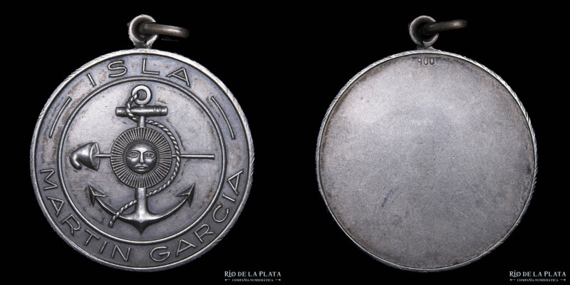 Argentina. 1992. Armada Argentina. Isla Martín García. Metal blanco; 31mm; 11.49...
