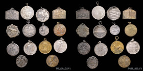 Argentina. Lote x14 medallas tematicas varias. Incluye plata