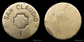 Argentina. Ficha. Esquila. Valor 1. San Claudio. Tandil