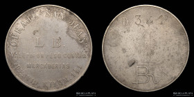 Argentina. Ficha. Forestal. 1 Peso. Obraje San Juan