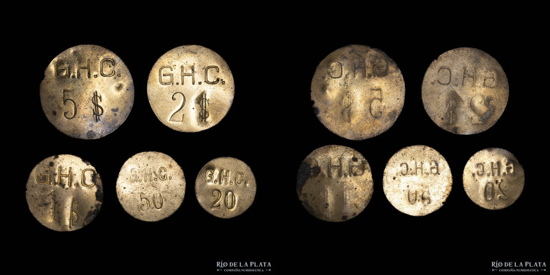 Argentina. Ficha. Forestal. Lote x5. Villa Guillermina. Santa Fe. Valores 5, 2 y...