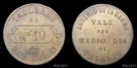 Argentina. Ficha. 1/2 Dia. Talleres Bola de Oro. Antonio de la Garma. Santiago del Estero