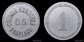 Argentina. Ficha. Valor 1. Colonia Arrocera Bompland