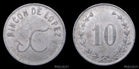 Argentina. Ficha. Valor 10. Rincon de Lopez. Castelli