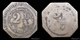 Argentina. Ficha. Valor 2 1/2 pesos. Caccia