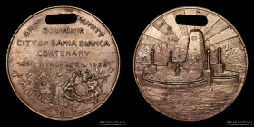 Argentina. Ficha. 1928. British Community. Souvenir. Centenario Bahia Blanca