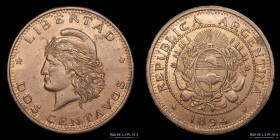Argentina. Ficha. 2 Centavos 1894. Souvenir monetiforme