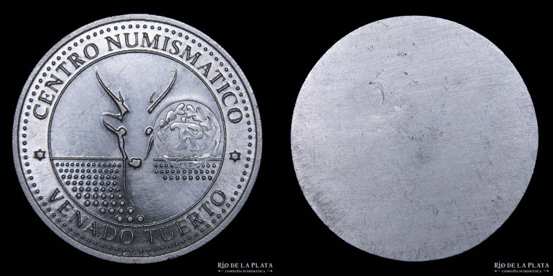 Argentina. 2021. Ficha. Centro Numismático Venado Tuerto. Resello "Patria". Alum...