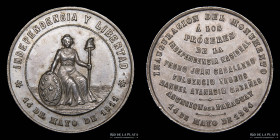 Paraguay. 1894. Monumento a los Proceres. Plata
